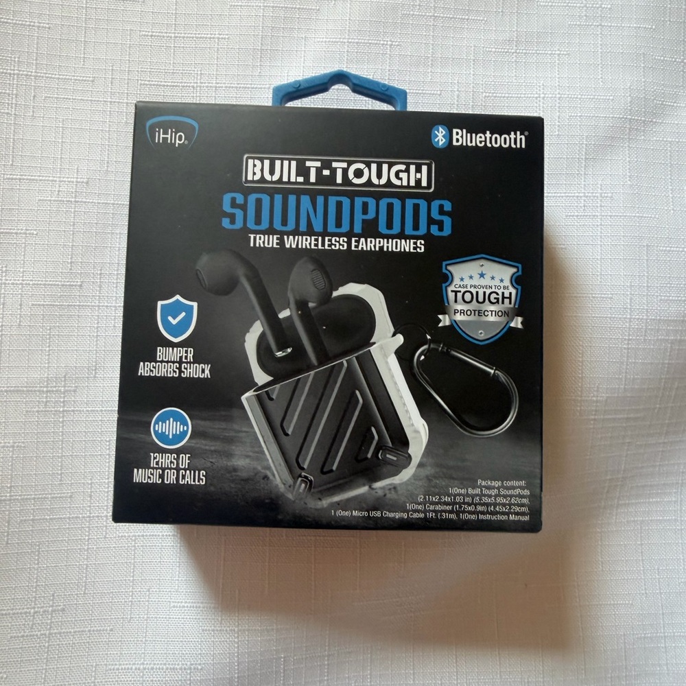 iHip Black Built-Tough Soundpods